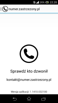 Android apk numer zastrzeżony pl